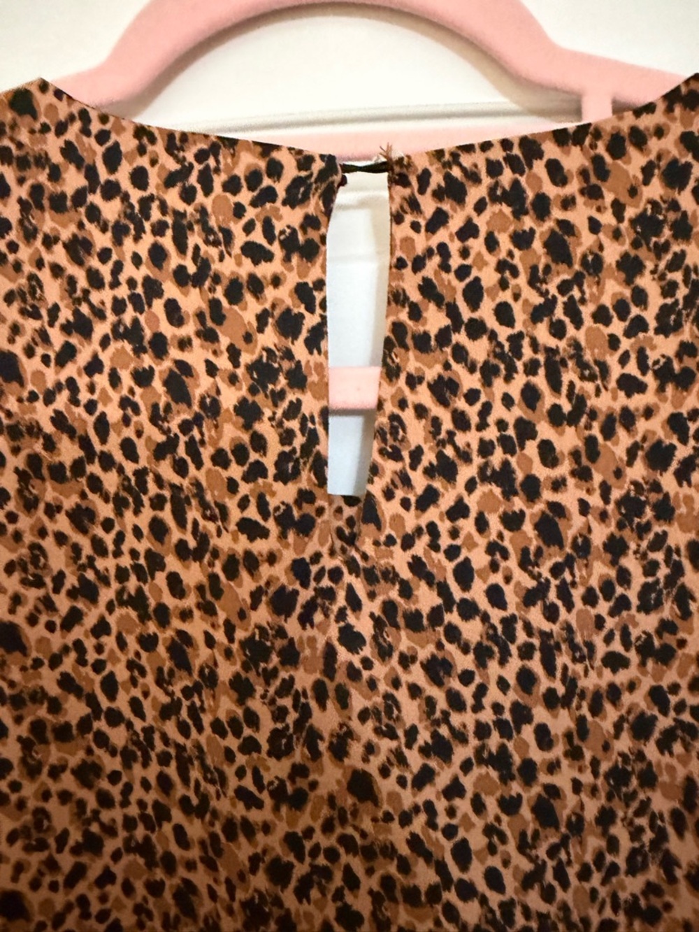 Pomander Place Leopard Print Peplum Top - Brown & Black Sz XL - Picture 5 of 17